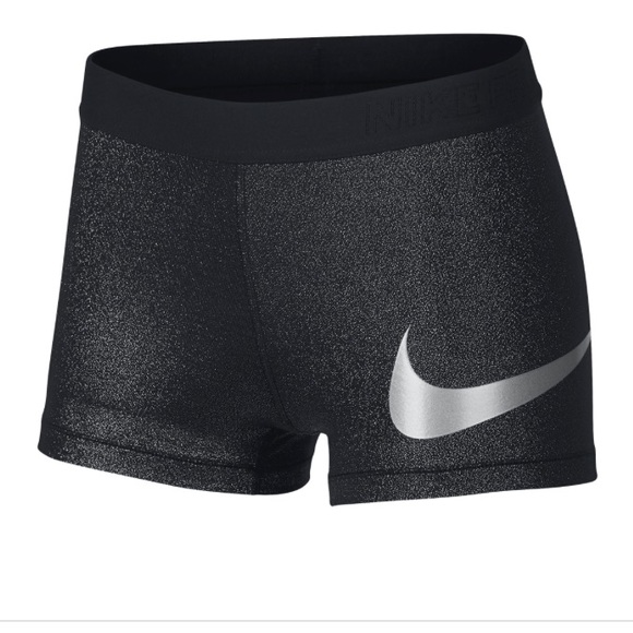 nike training 3 inch shorts in black sparkle print